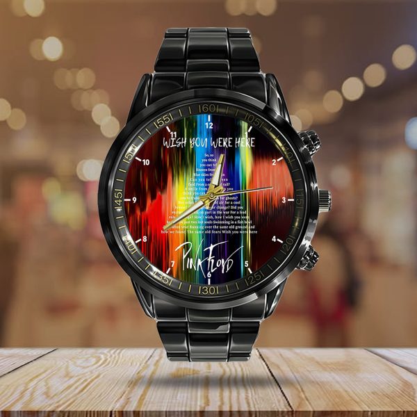 Pink Floyd Black Stainless Steel Watch - HOATT 4849