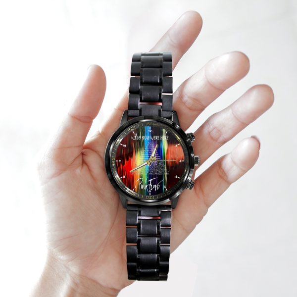 Pink Floyd Black Stainless Steel Watch - HOATT 4849