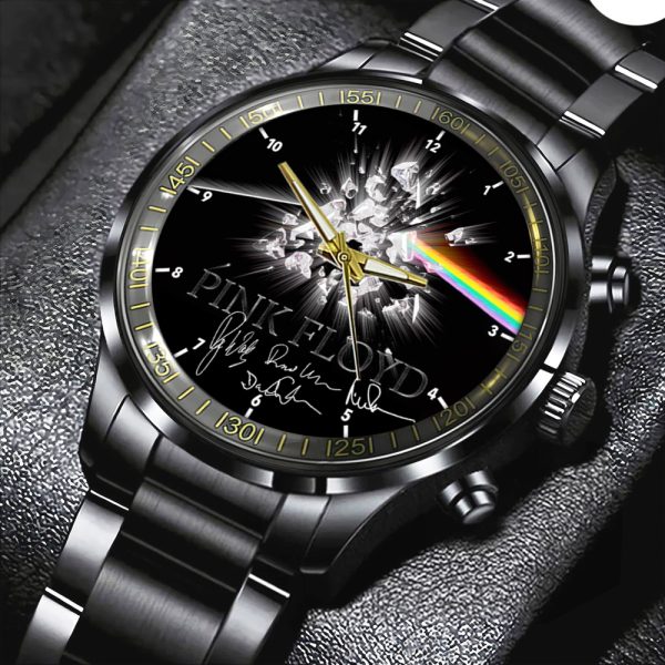 Pink Floyd Black Stainless Steel Watch - HOATT 4851