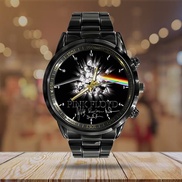 Pink Floyd Black Stainless Steel Watch - HOATT 4851