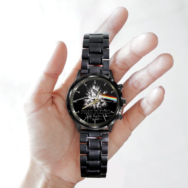 Pink Floyd Black Stainless Steel Watch - HOATT 4851