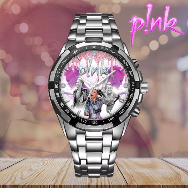 P!nk Alloy Quartz Watch - VANDH 2918