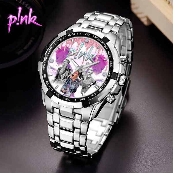 P!nk Alloy Quartz Watch - VANDH 2918