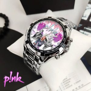 P!nk Alloy Quartz Watch - VANDH 2918