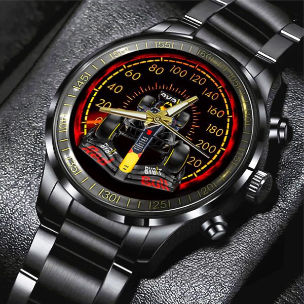 Red Bull Racing F1 Black Stainless Steel Watch - GNE 414