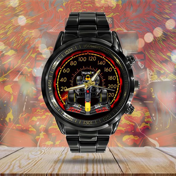 Red Bull Racing F1 Black Stainless Steel Watch - GNE 414