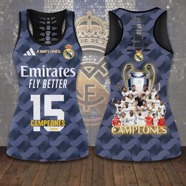 Real Madrid CF Hollow Tank Top Leggings - ANHNV 4495