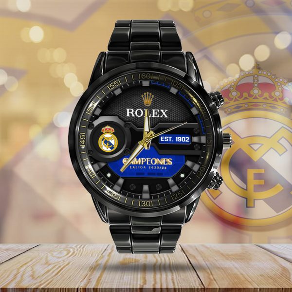 Real Madrid CF x Rolex Black Stainless Steel Watch - MAITM 6683