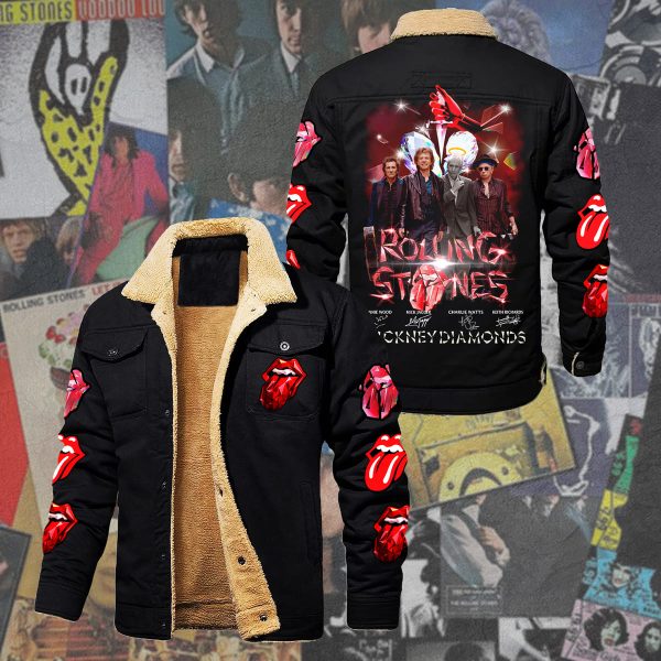 The Rolling Stones 2D Winter Fleece Jacket - HUANNM 4508