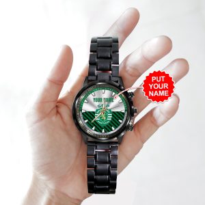 Personalized Sporting CP Black Stainless Steel Watch - ANHNV 4559