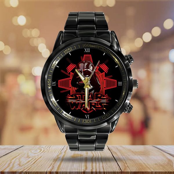 Star Wars Black Stainless Steel Watch - GNE 498