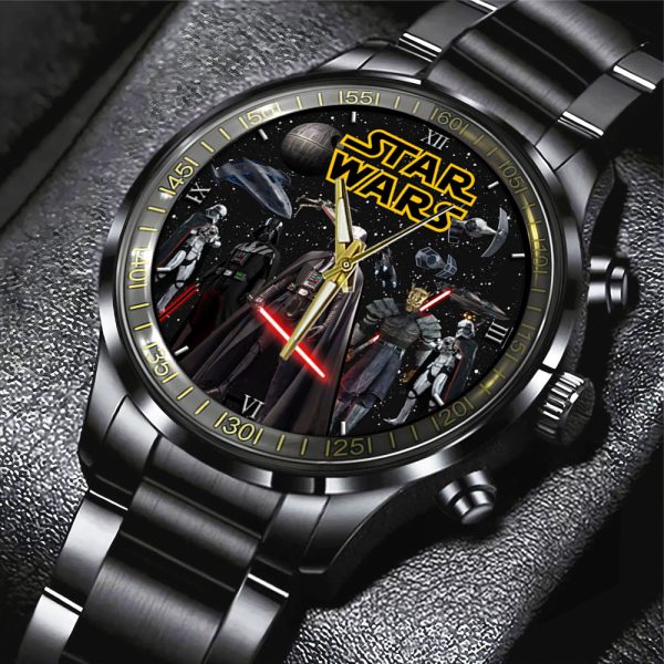 Star Wars Black Stainless Steel Watch - GNE 453