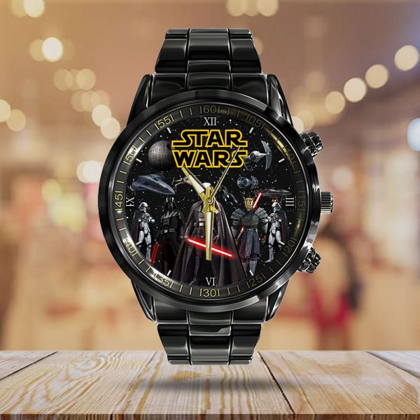 Star Wars Black Stainless Steel Watch - GNE 453