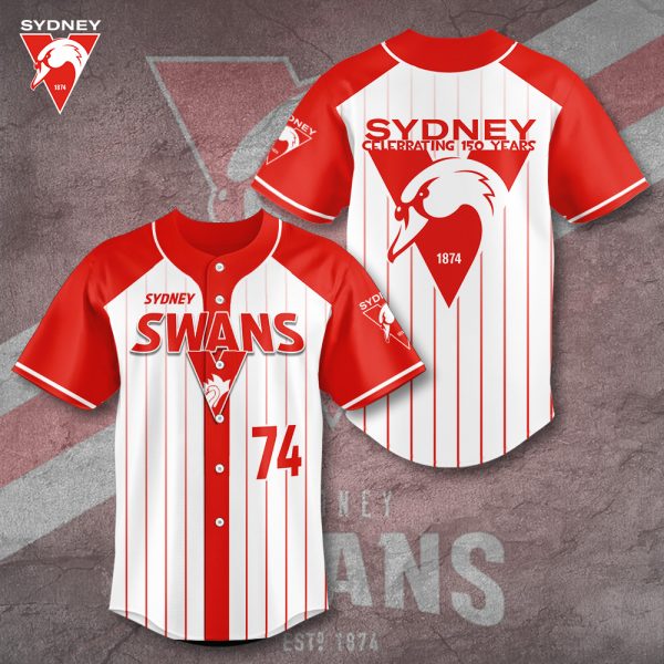 Sydney Swans Baseball Jersey - TANTN 6374