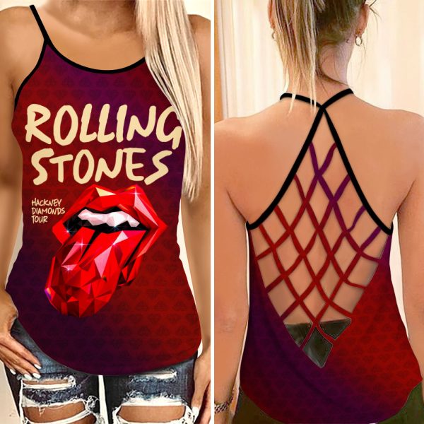 The Rolling Stones Criss-Cross Tank Top - MAITM 6797