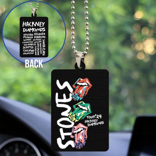 The Rolling Stones Custom Shape 2-sided Acrylic Car Ornament - TANTN 6187