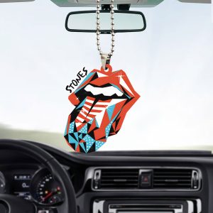 The Rolling Stones Custom Shape 2-sided Acrylic Car Ornament - TANTN 6159