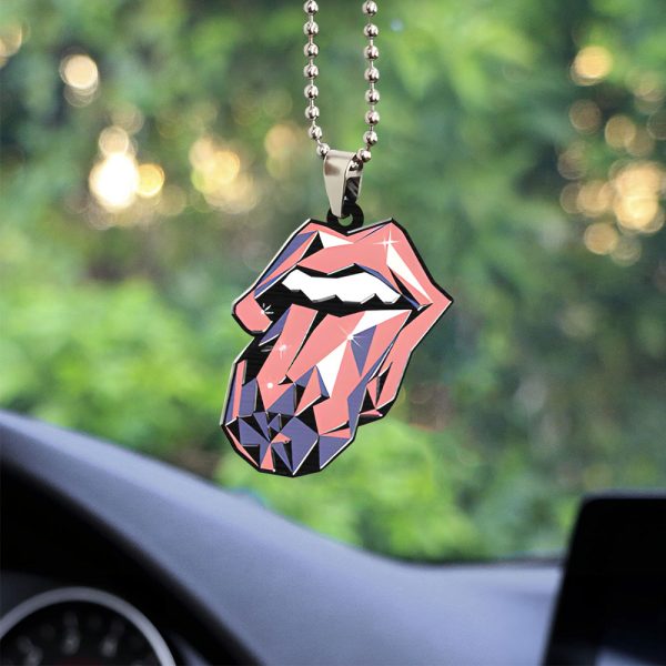 The Rolling Stones Custom Shape 2-sided Acrylic Car Ornament - TANTN 6291