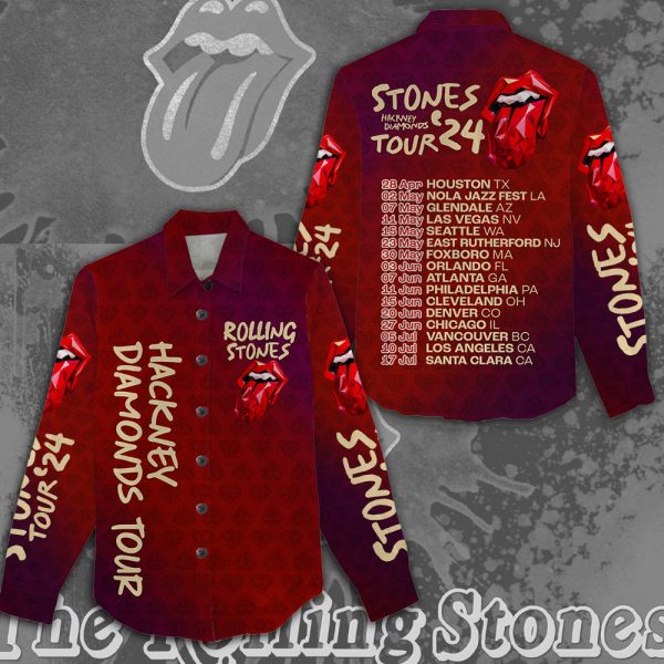 The Rolling Stones 3D Linen Shirt - MAITM 6634