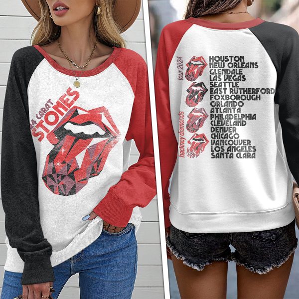 The Rolling Stones Round Neck Raglan Sleeve Sweatshirt – MAITM 6626