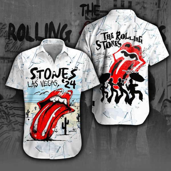 The Rolling Stones Short Sleeve Dress Shirt - HUANNM 5072