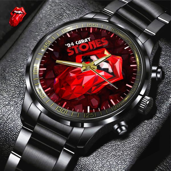 The Rolling Stones Black Stainless Steel Watch - GNE 442