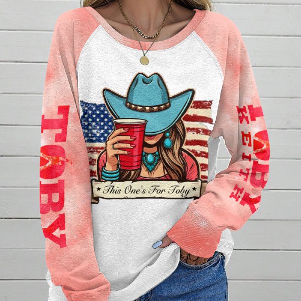 Toby Keith Round Neck Raglan Sleeve Sweatshirt – HUANNM 4531