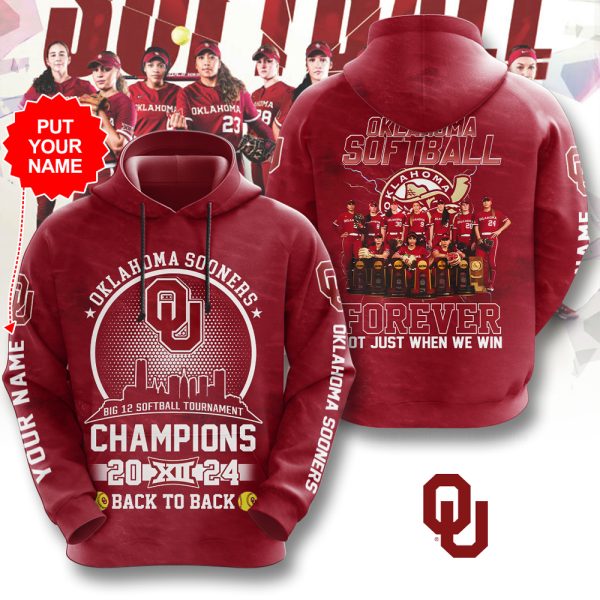 Personalized Oklahoma Sooners Women’s Softball 3D Apparel - HUANNM 5089