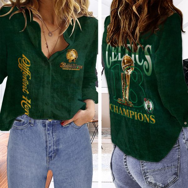 Boston Celtics 3D Linen Shirt - HOATT 5367