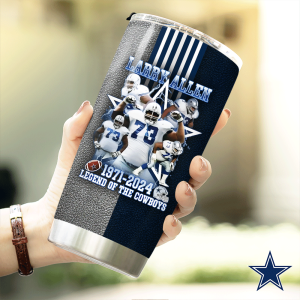 Dallas Cowboys x Larry Allen Tumbler Cup - HOATT 5111