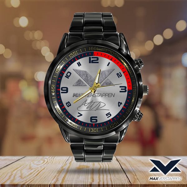 Red Bull Racing F1 x Max Verstappen Black Stainless Steel Watch - HOATT 5133