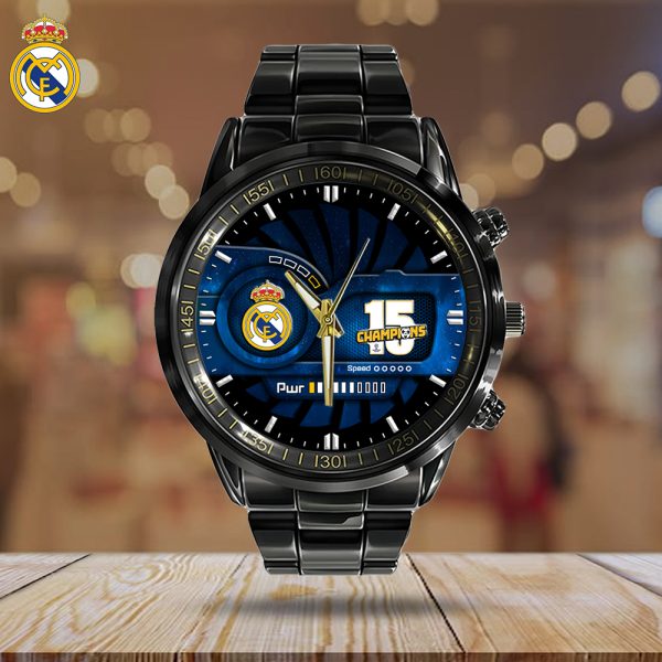 Real Madrid CF Black Stainless Steel Watch - HOATT 5070