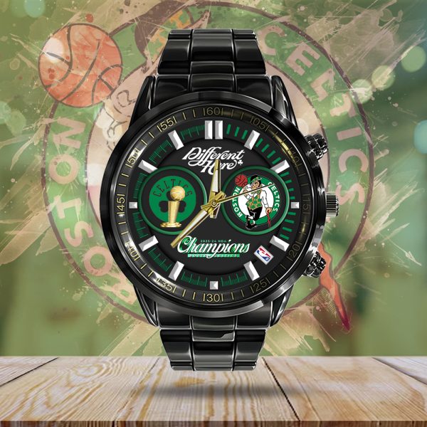 Boston Celtics Black Stainless Steel Watch - MAITM 7187