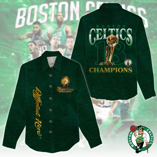 Boston Celtics 3D Linen Shirt - HOATT 5367