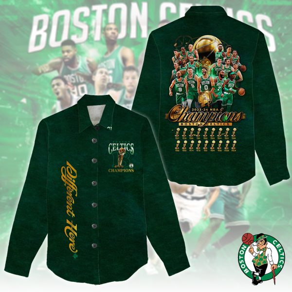 Boston Celtics 3D Linen Shirt - HOATT 5368