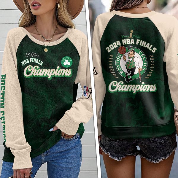 Boston Celtics Round Neck Raglan Sleeve Sweatshirt – MAITM 7143