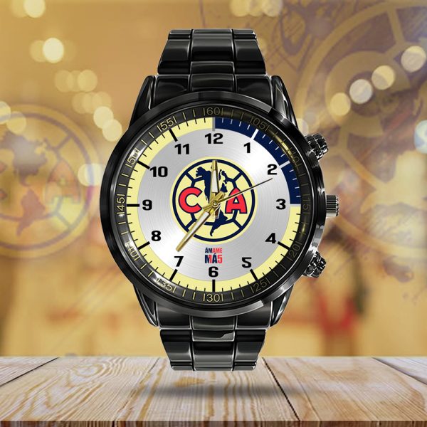 Club América Black Stainless Steel Watch - MAITM 6945