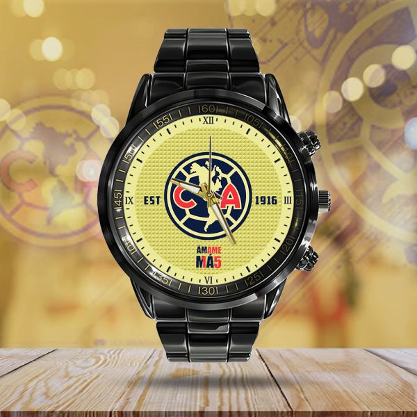 Club América Black Stainless Steel Watch - MAITM 6968