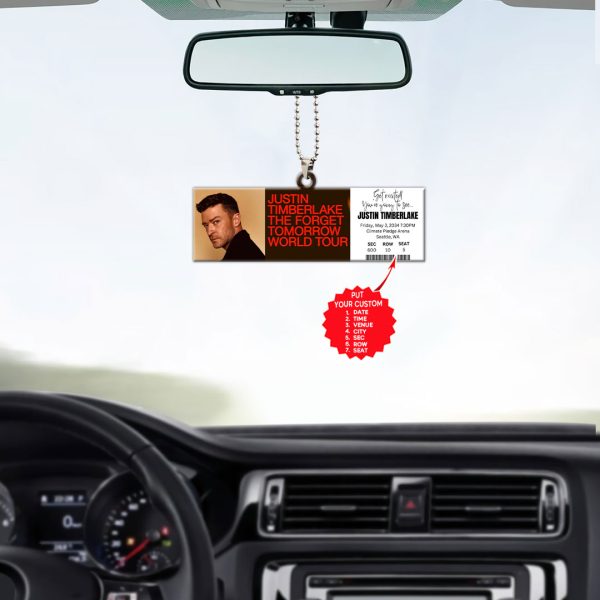 Personalized Justin Timberlake Custom Shape 1-sided Acrylic Car Ornament - MAITM 7066