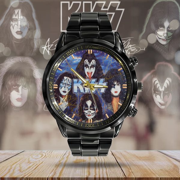 Kiss Band Black Stainless Steel Watch - MAITM 7067