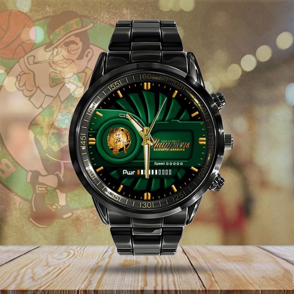 Boston Celtics Black Stainless Steel Watch - MAITM 6263