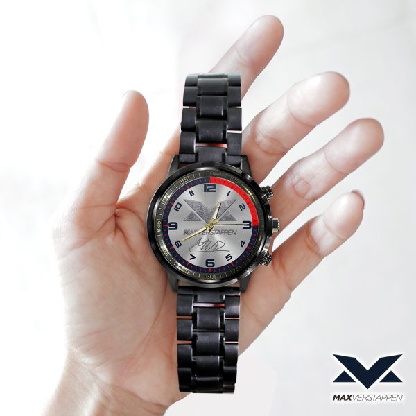 Red Bull Racing F1 x Max Verstappen Black Stainless Steel Watch - HOATT 5133