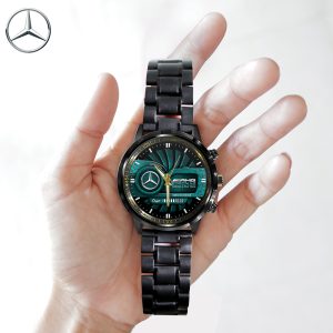 Mercedes-AMG Petronas F1 Black Stainless Steel Watch - HOATT 5129