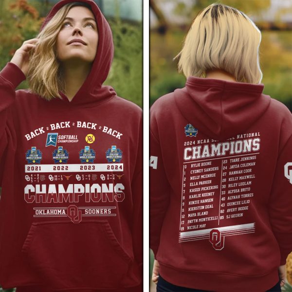 Oklahoma Sooners Women’s Softball 3D Apparel - MAITM 6989