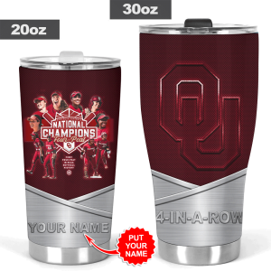 Personalized Oklahoma Sooners Women’s Softball Tumbler Cup - HOATT 5166