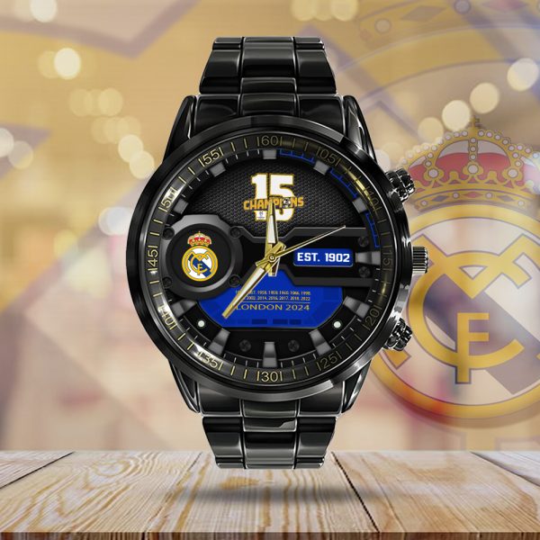 Real Madrid CF Black Stainless Steel Watch - MAITM 6913