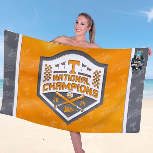 Tennessee Volunteers Baseball Rectangle Beach Towel - MAITM 7196