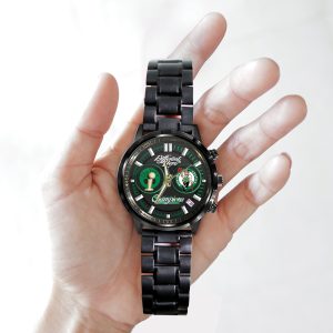 Boston Celtics Black Stainless Steel Watch - MAITM 7187