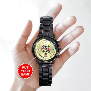 Personalized Club América Black Stainless Steel Watch - MAITM 6915