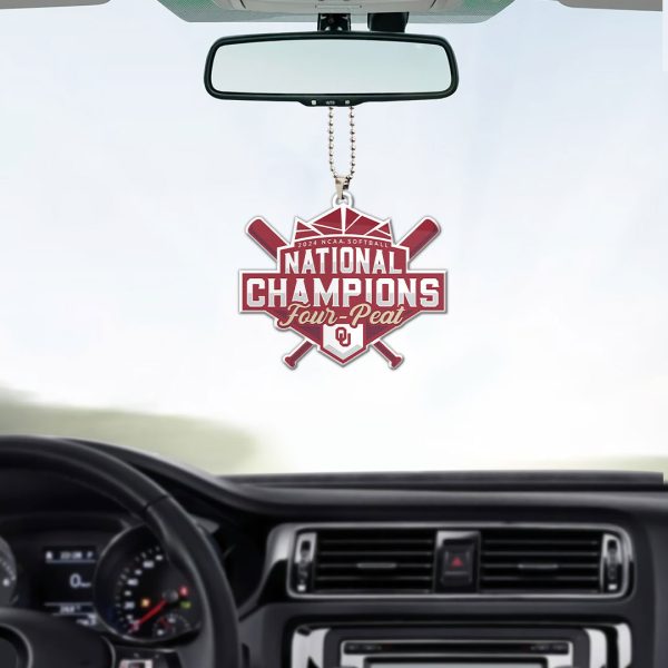 Oklahoma Sooners Women’s Softball Custom Shape 2-sided Acrylic Car Ornament - MAITM 6983